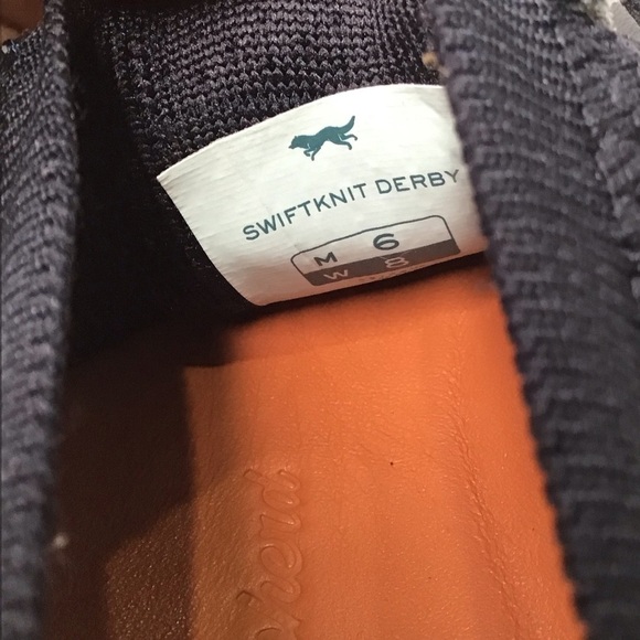 NWOT WOLF & SHEPARD SwiftKnit Derby Sneaker in Navy Size 8. - Picture 9 of 9